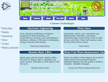 Tablet Screenshot of canzonatechnologies.com